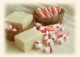 peppermint and oatmeal Goatmilk Soap